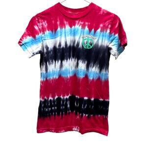 RipNDip Graphic T-Shirt Tie Dye w/Cat Adult Size S